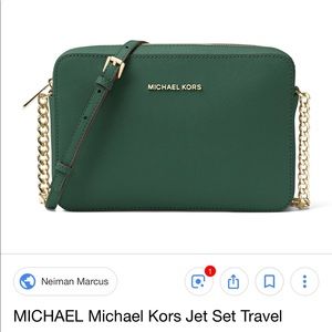 Michael Kors Jet Set Travel Moss crossbody